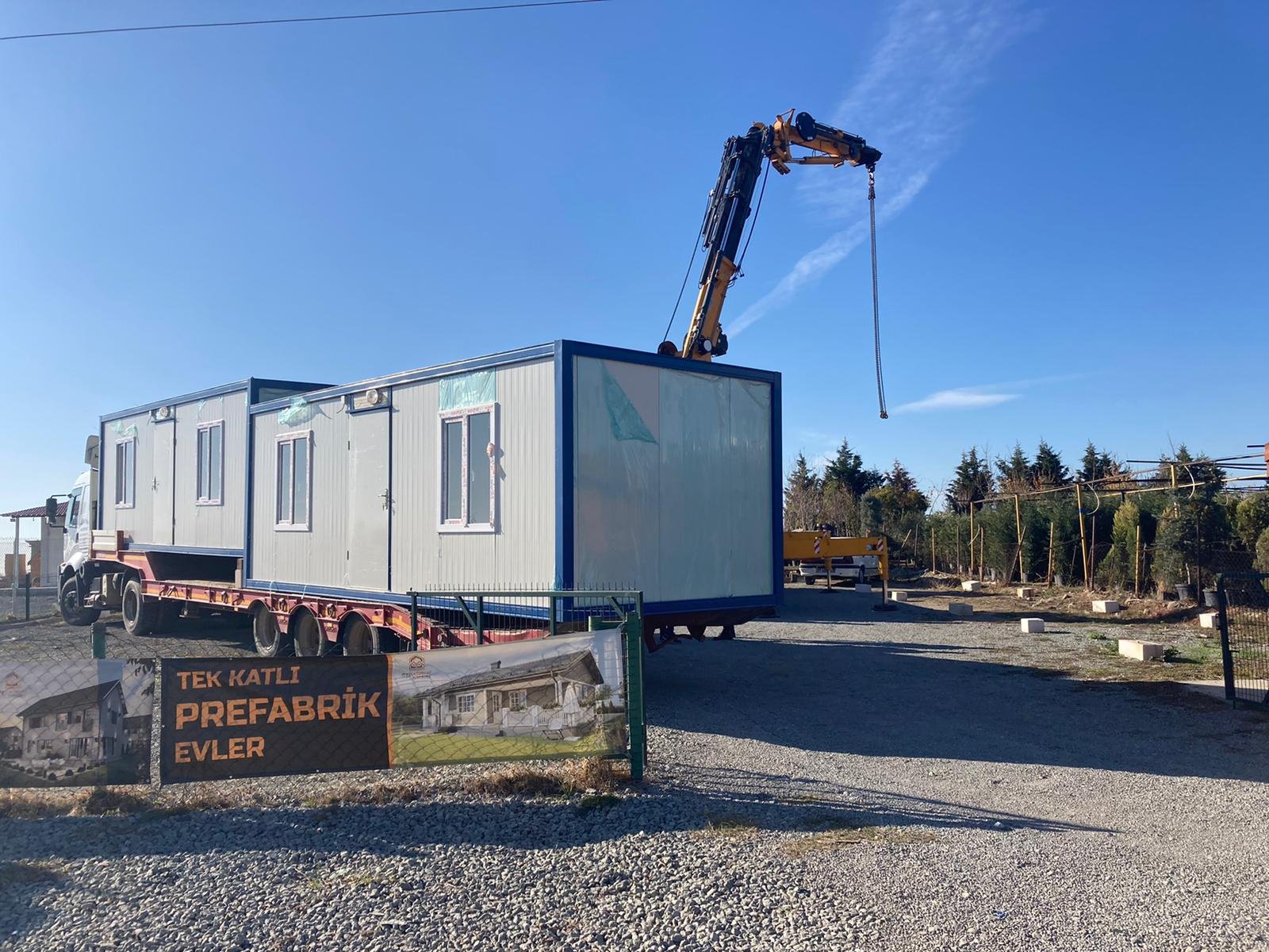 KEŞAN BELEDİYESİ KÖY GARAJI PREFABRİK OFİS TESLİMİ